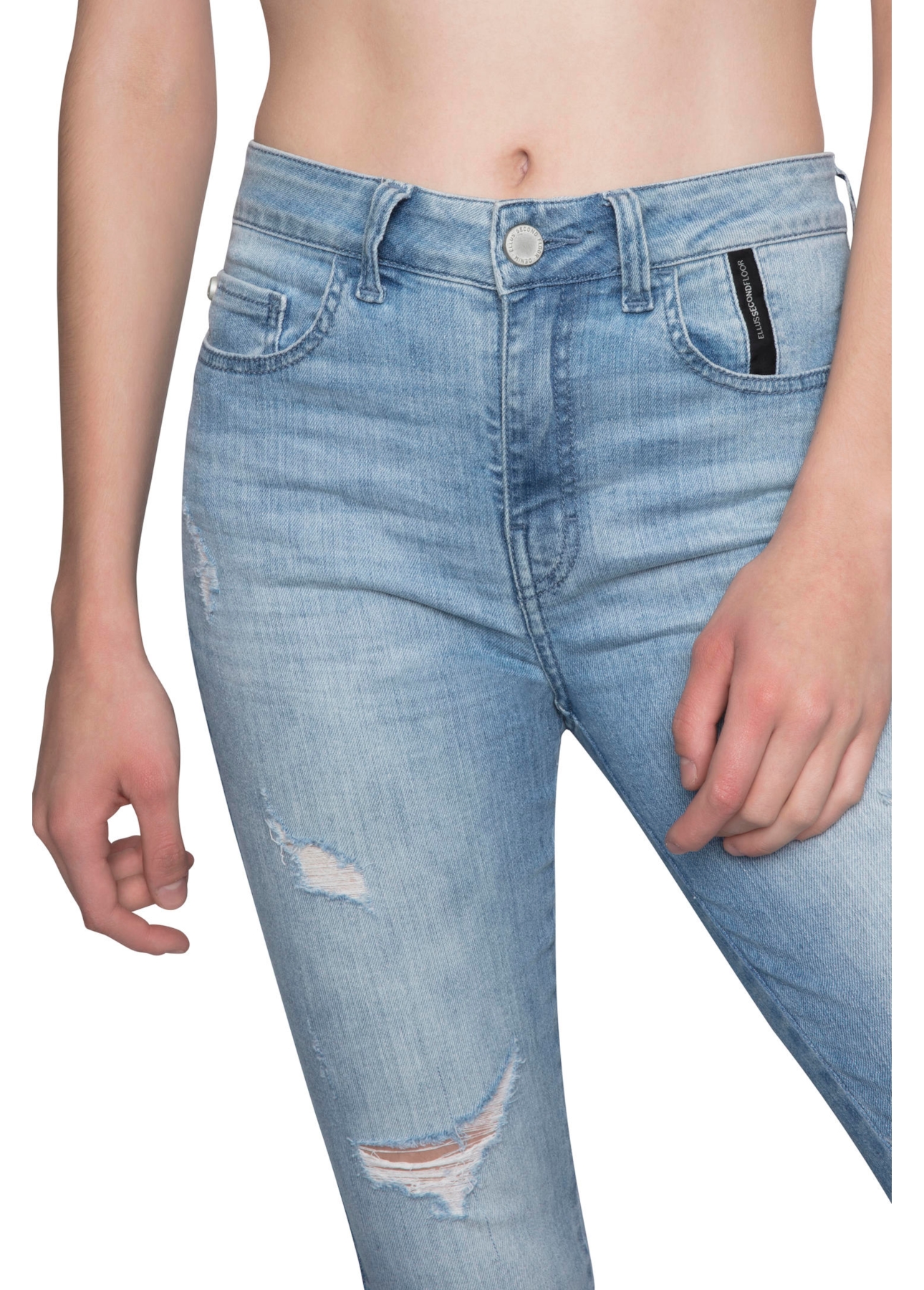 Calça Cobalt Elastic Skinny 2nd Floor 834 Lav. Delave