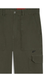 Calça Color Canvas Baggy Cargo Verde Oliva