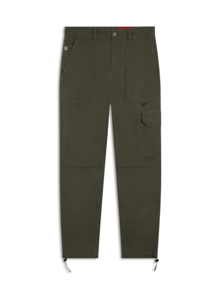 Calça Color Canvas Baggy Cargo Verde Oliva