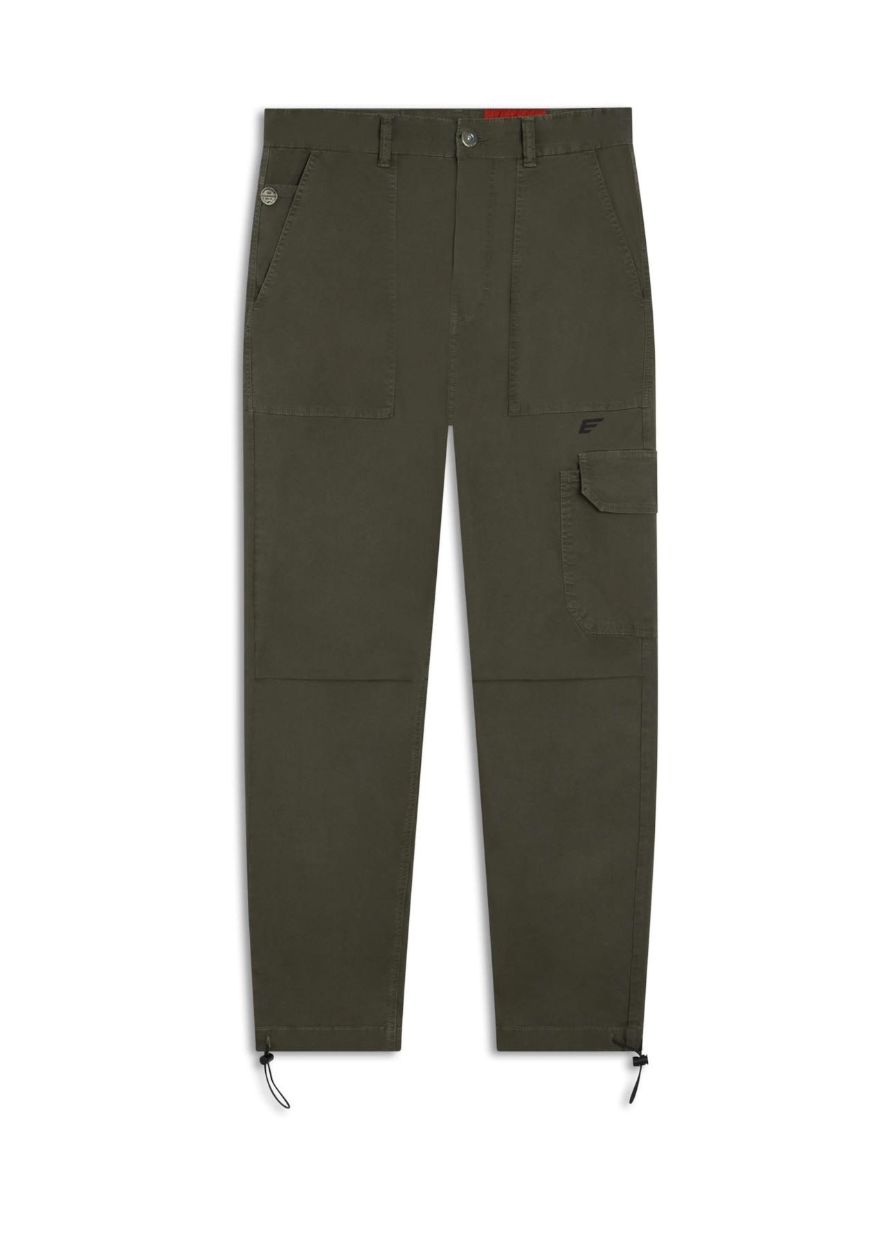 Calça Color Canvas Baggy Cargo Verde Oliva