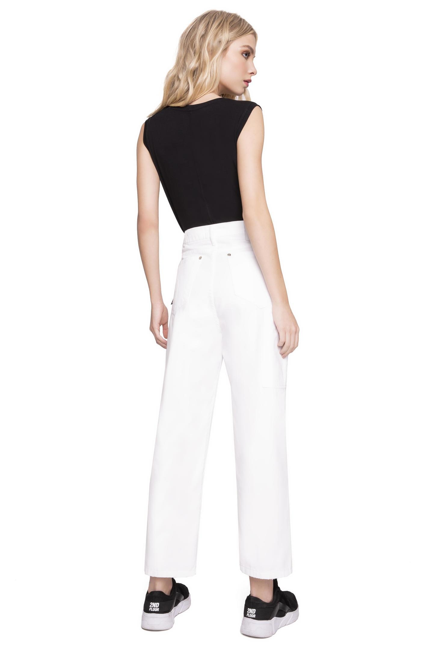 Calça Color Denim 2nd Floor Branco