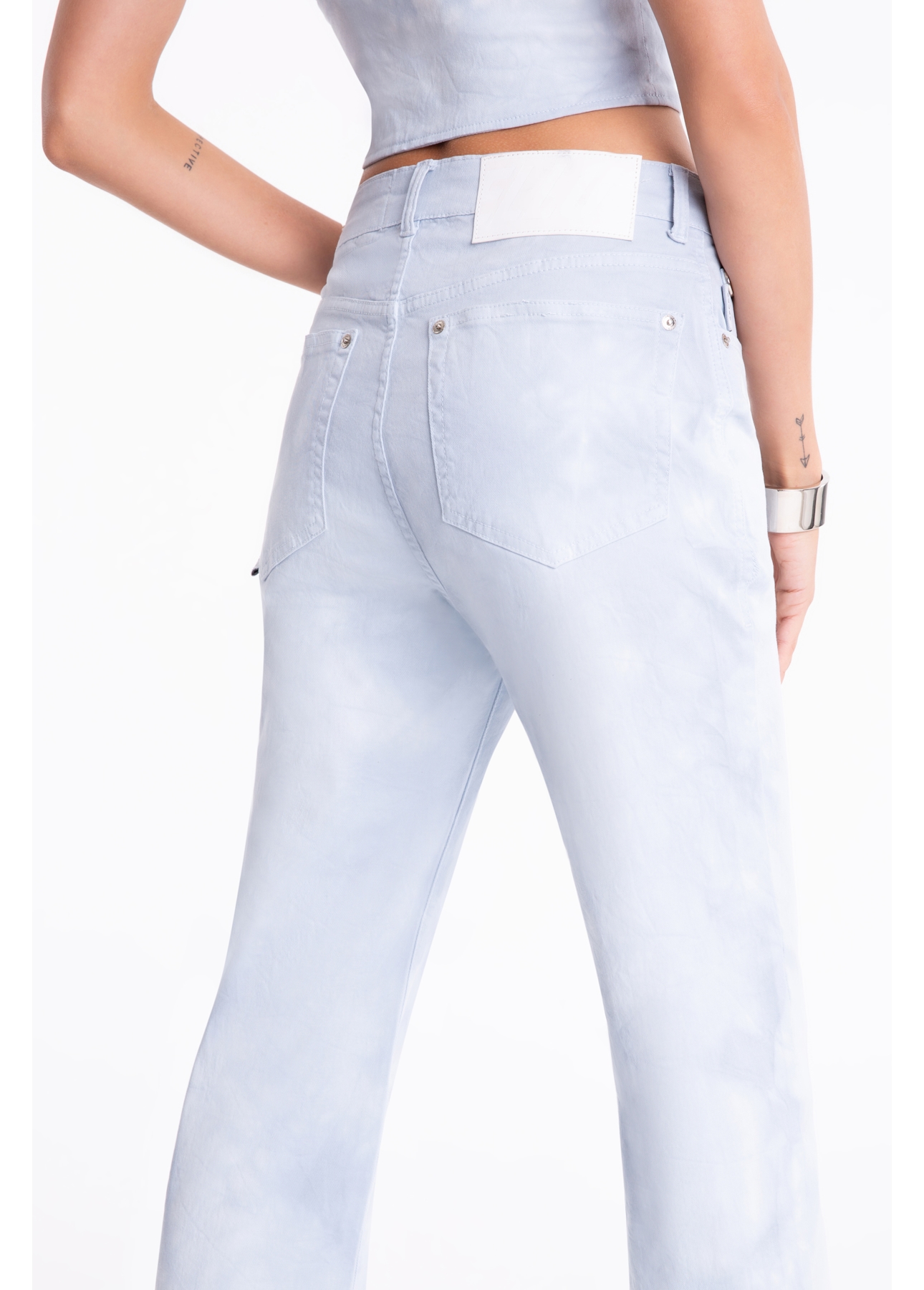 Calça Color Low Rise Tie Dye Azul Pervante