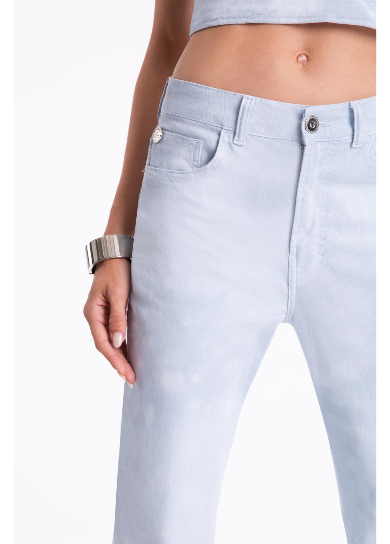 Calça Color Low Rise Tie Dye Azul Pervante