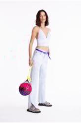 Calça Color Low Rise Tie Dye Azul Pervante