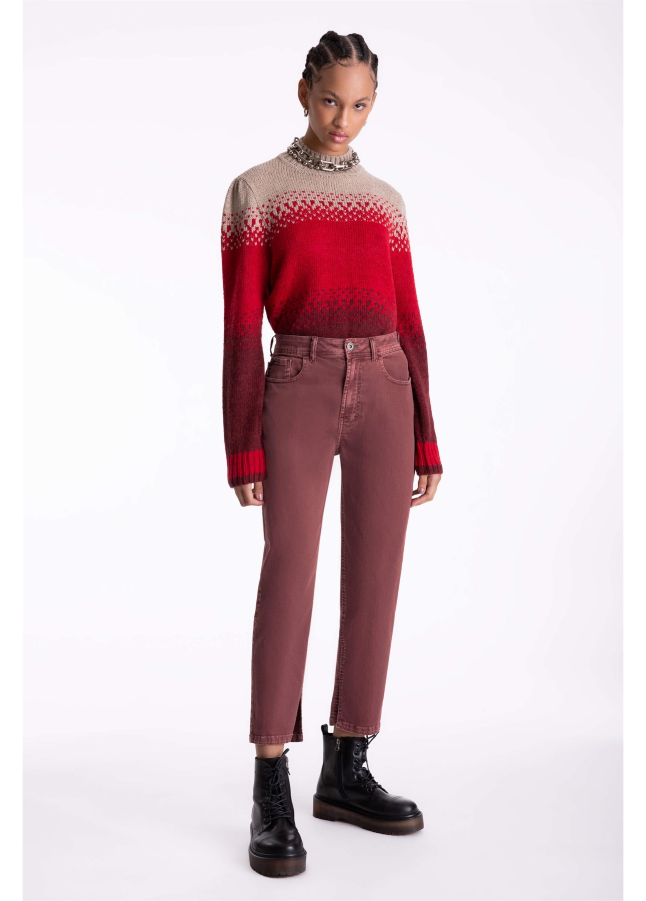 Calça Color Stretch Goiaba