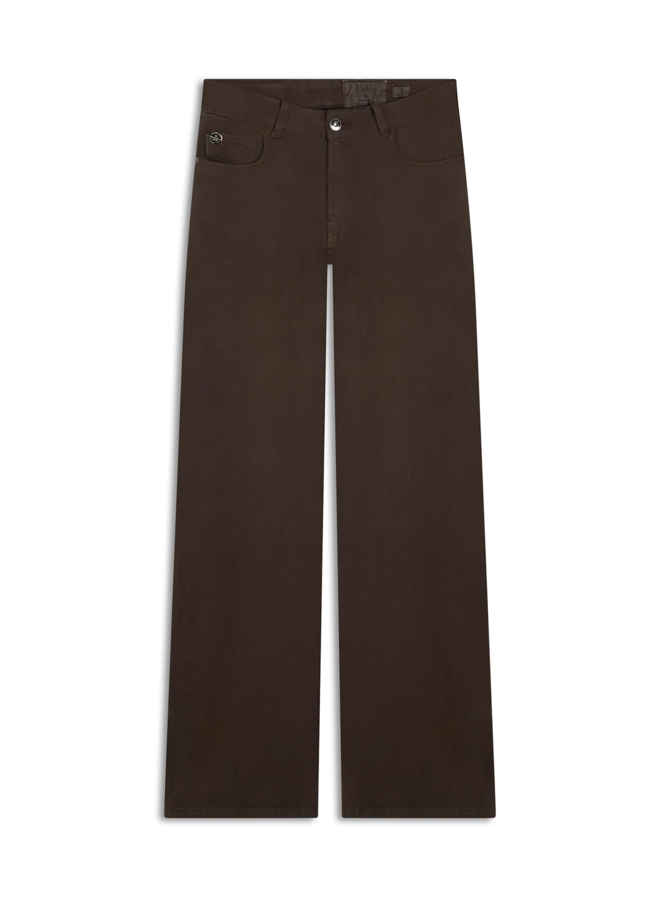 Calça Color Touch Flare Marrom Escuro