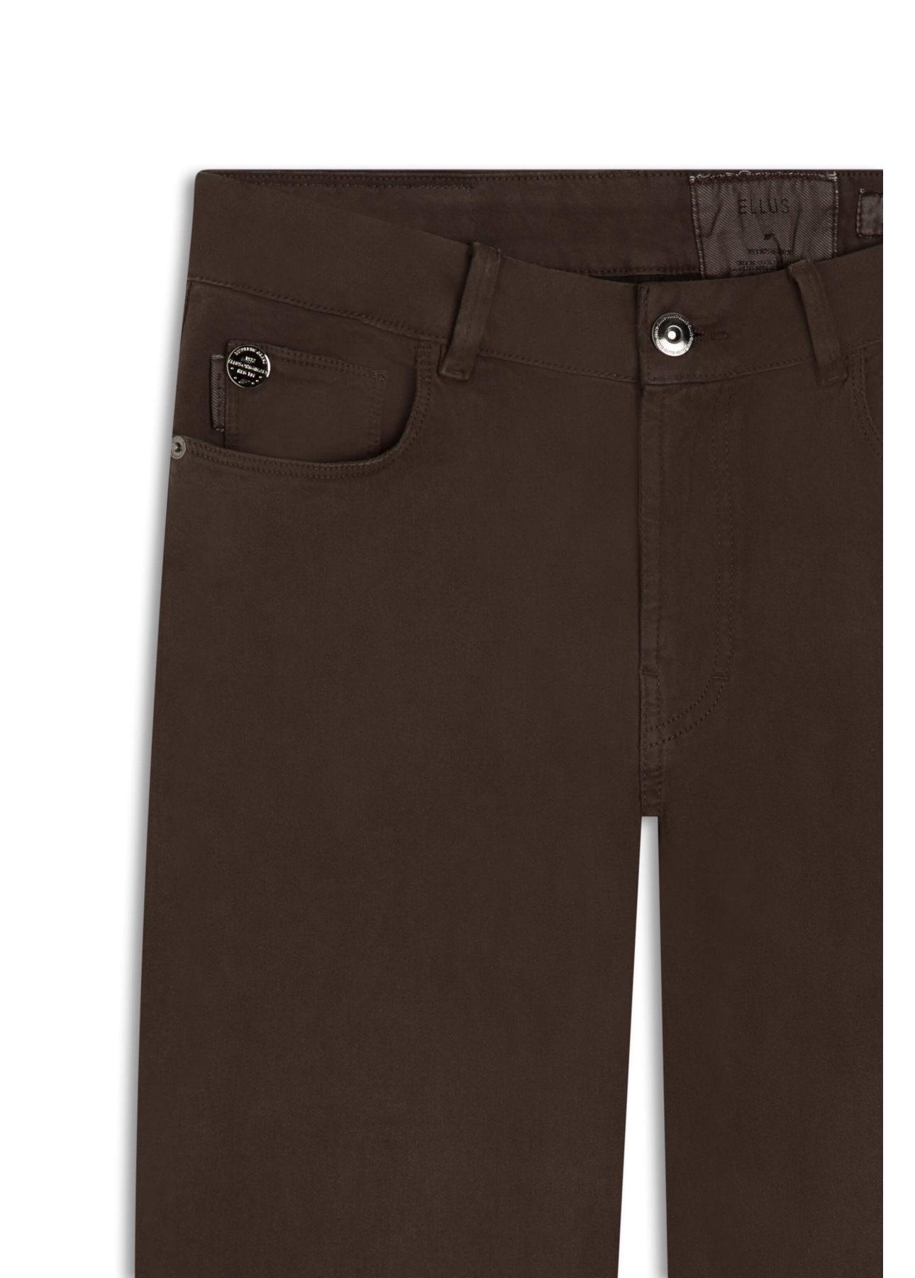 Calça Color Touch Flare Marrom Escuro