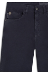 Calça Color Touch Straight Dark Navy