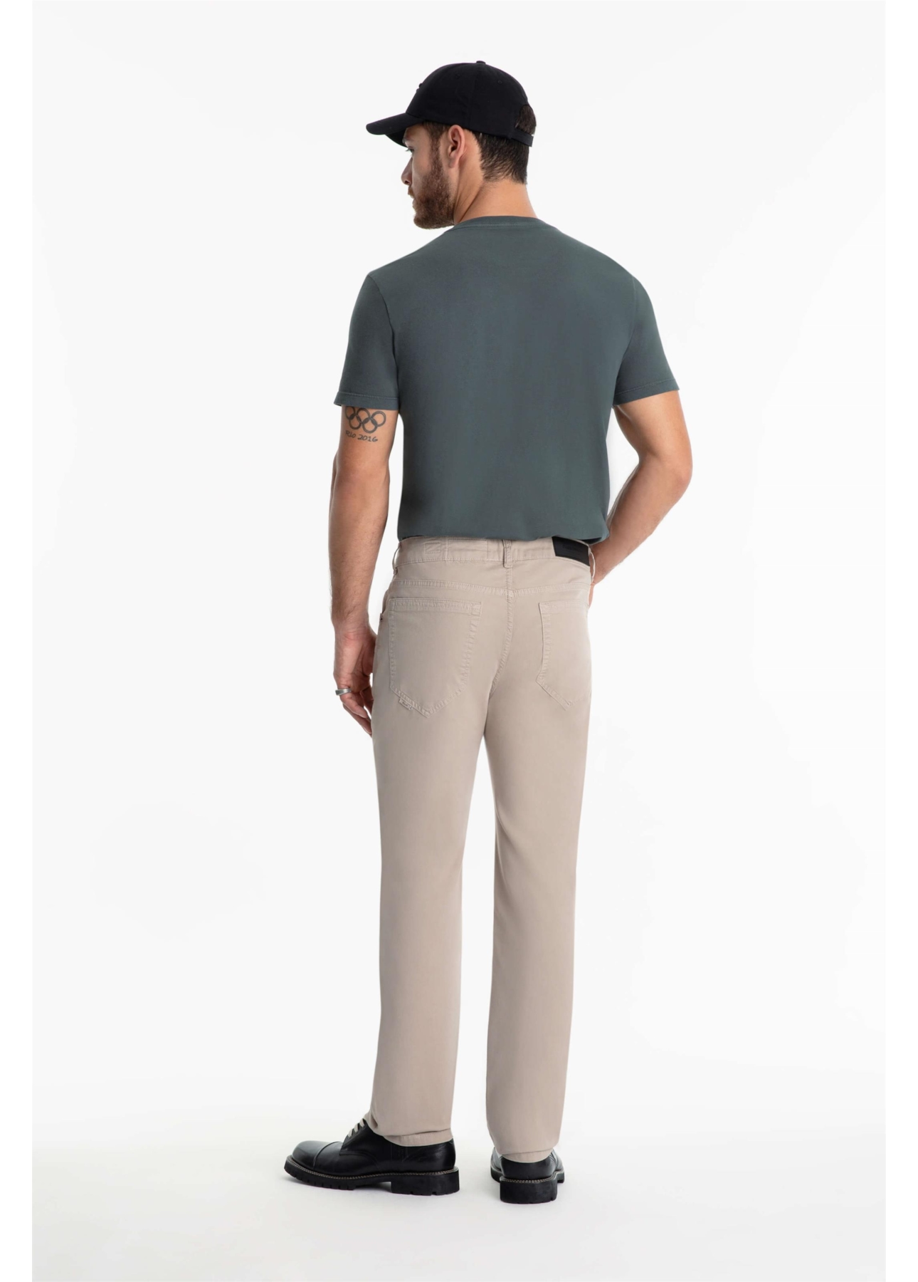 Calça Color Touch Straight Husk