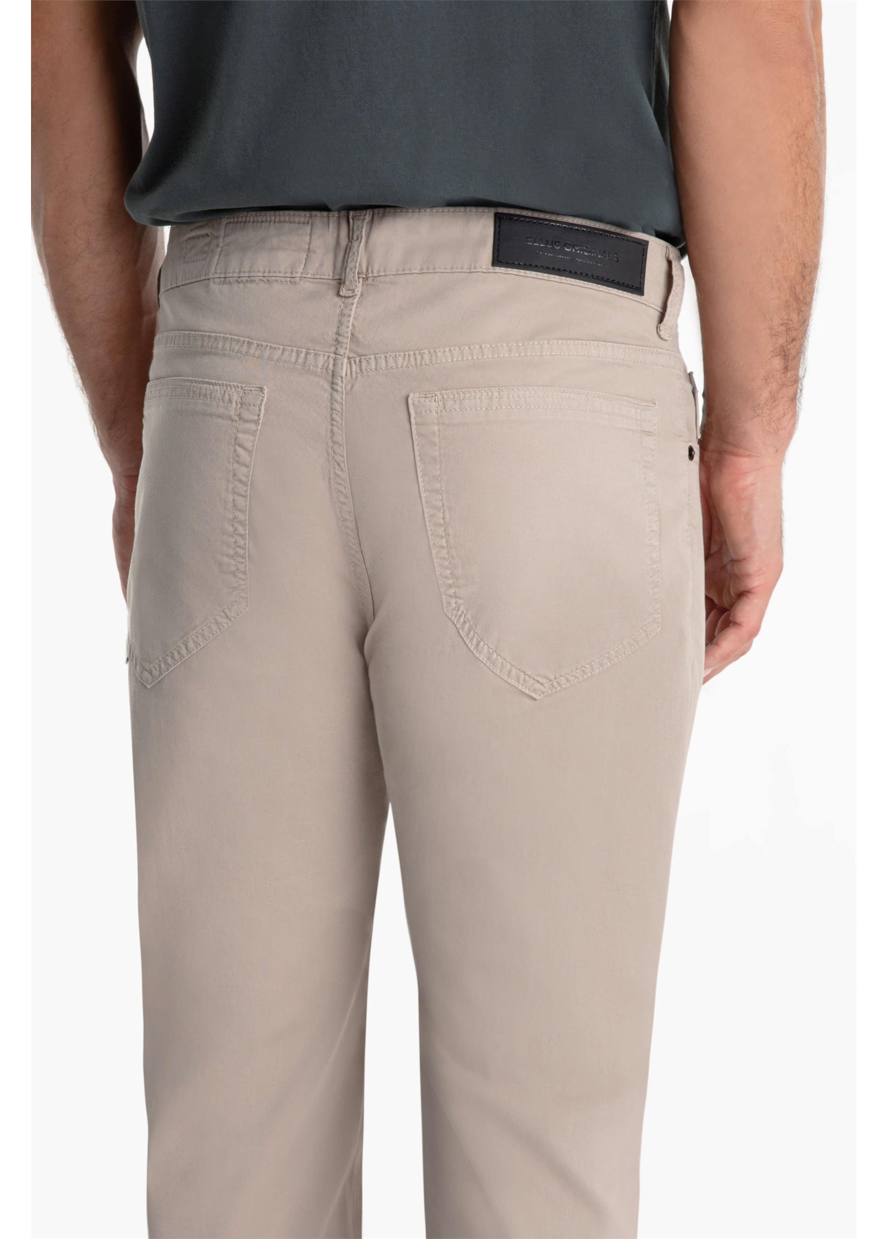 Calça Color Touch Straight Husk