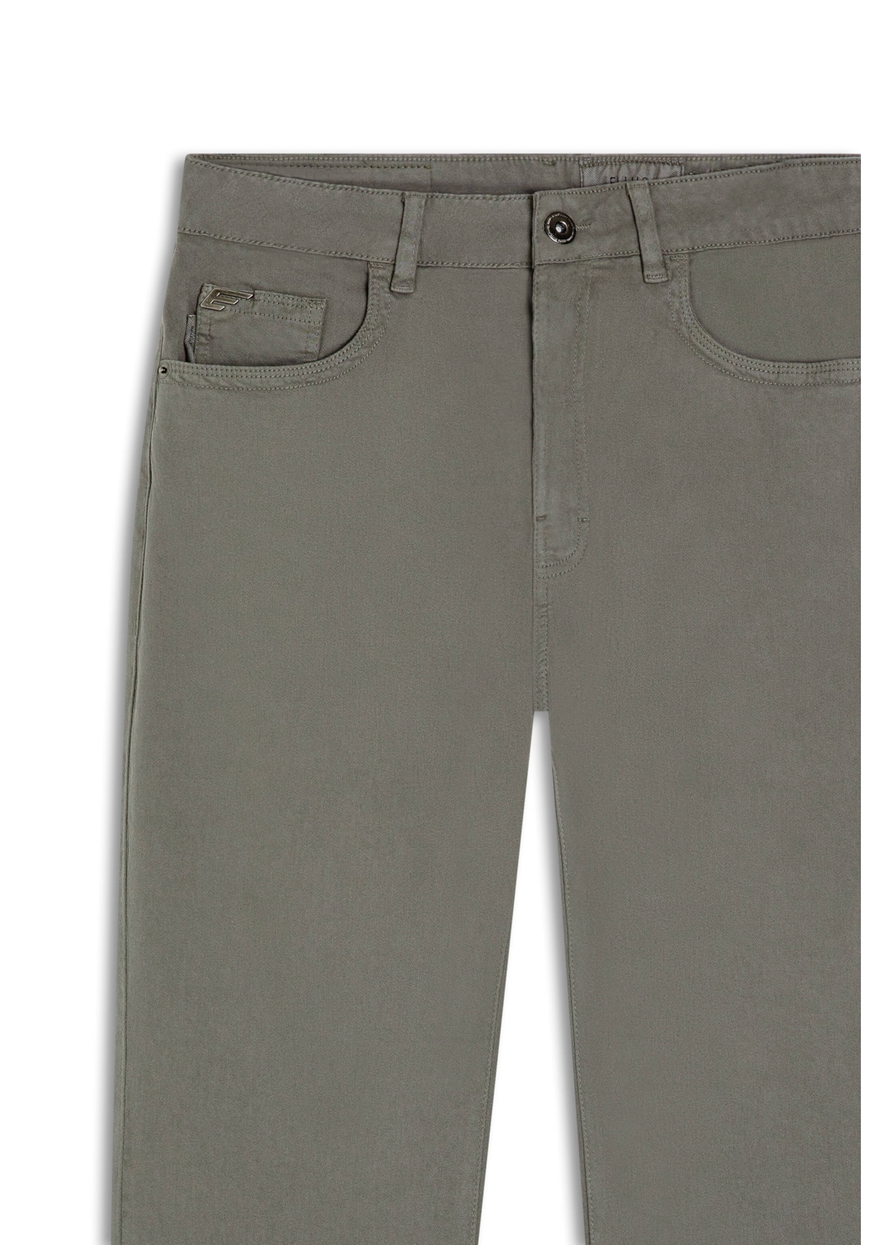 Calça Color Touch Straight Verde Army