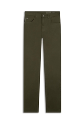 Calça Color Touch Straight Verde Militar