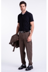 Calça Color Trapezio Worker Tabaco