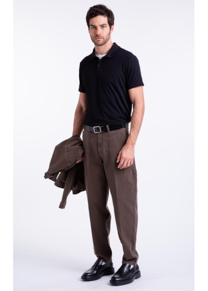 Calça Color Trapezio Worker Tabaco
