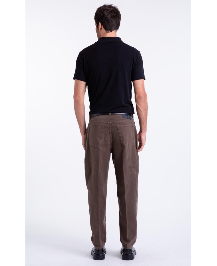 Calça Color Trapezio Worker Tabaco