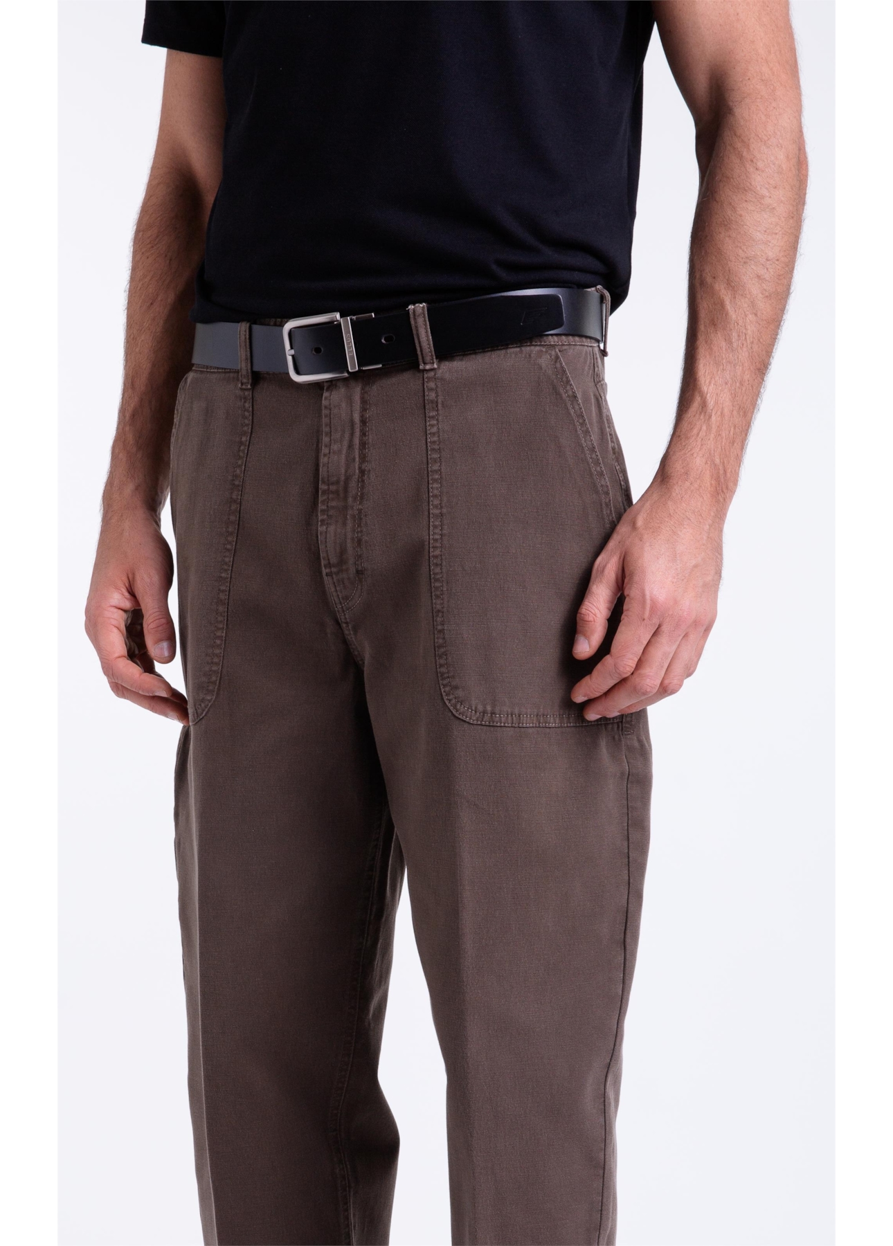 Calça Color Trapezio Worker Tabaco