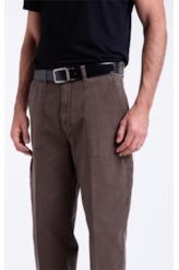 Calça Color Trapezio Worker Tabaco
