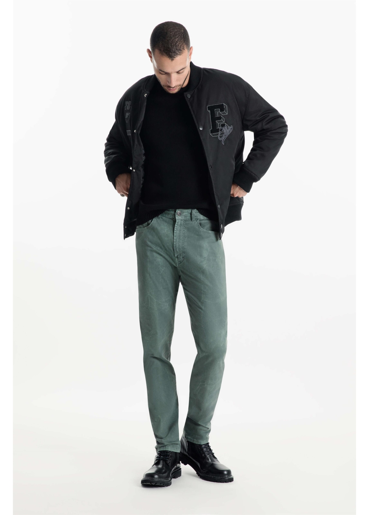 Calça Color Twil Power Slim Grama
