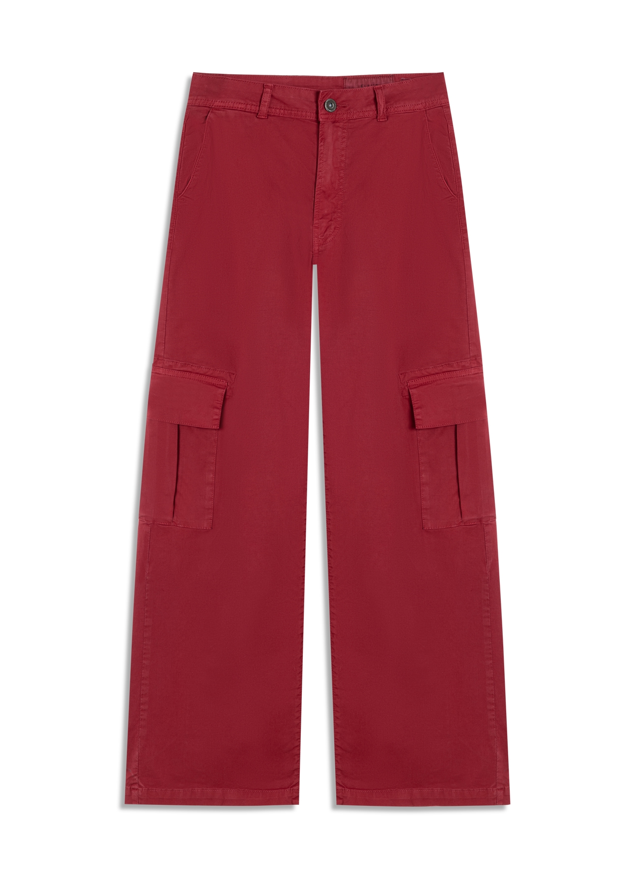 Calça Color Twill Carrot Bordeaux