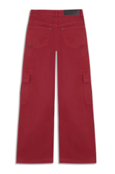 Calça Color Twill Carrot Bordeaux