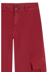 Calça Color Twill Carrot Bordeaux