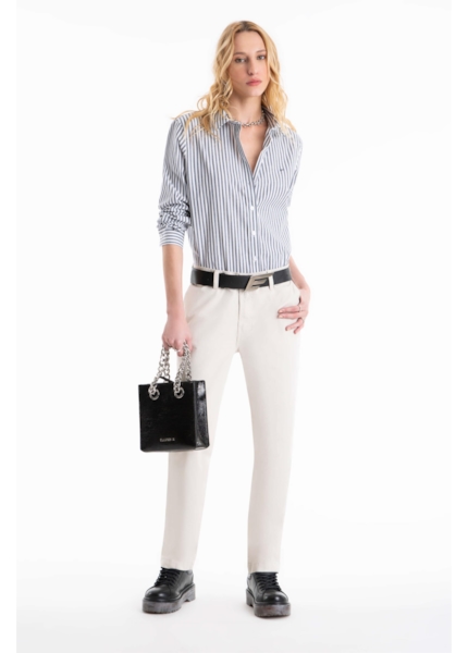 Calça Color Twill Carrot Sandy