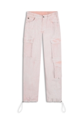 Calça Color Twill Loversized Rosa Gum