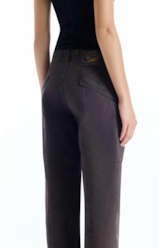 Calça Color Twill Low Rise Plumbo