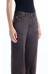 Calça Color Twill Low Rise Plumbo