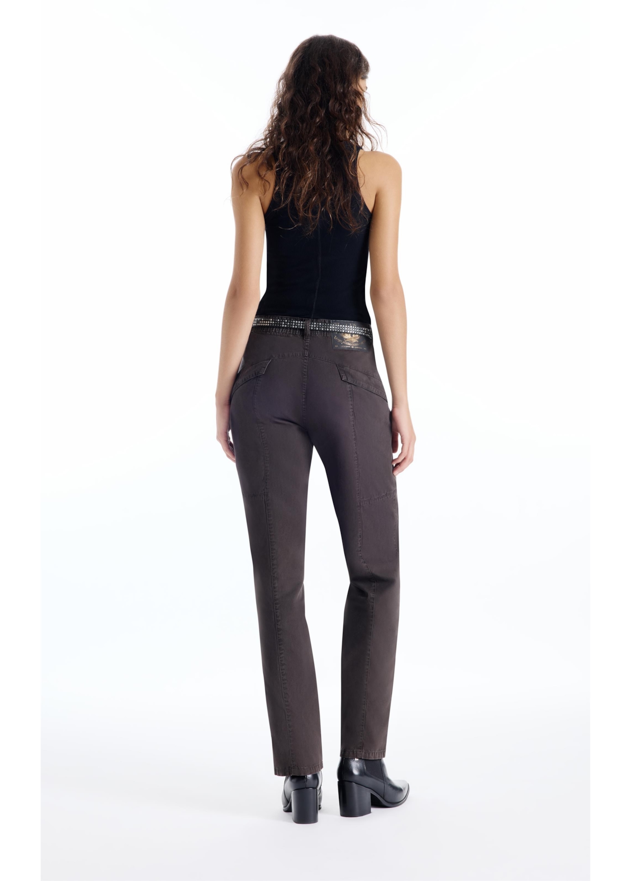 Calça Color Twill Low Rise Plumbo