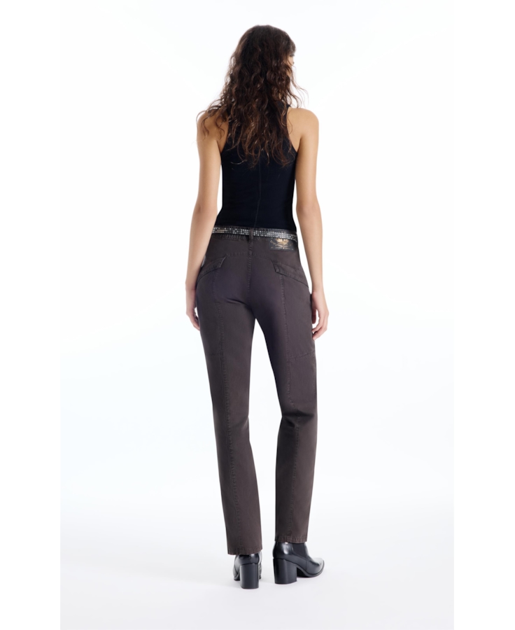 Calça Color Twill Low Rise Plumbo