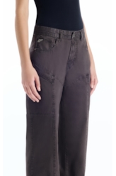 Calça Color Twill Low Rise Plumbo