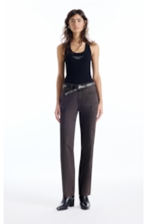 Calça Color Twill Low Rise Plumbo