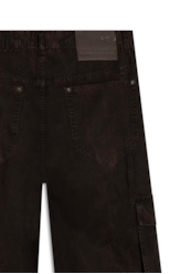 Calça Color Twill Oversized Marmorizado Marrom Escuro
