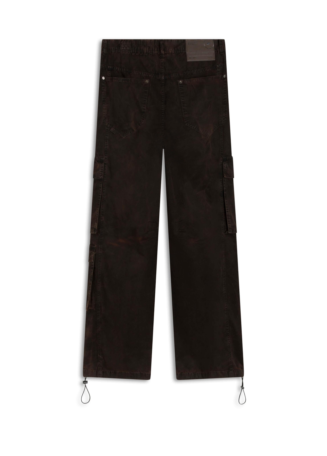 Calça Color Twill Oversized Marmorizado Marrom Escuro