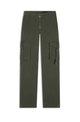Calça Color Twill Power Cargo Verde Escuro