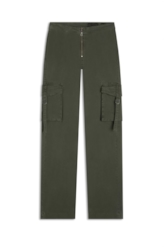 Calça Color Twill Power Cargo Verde Escuro