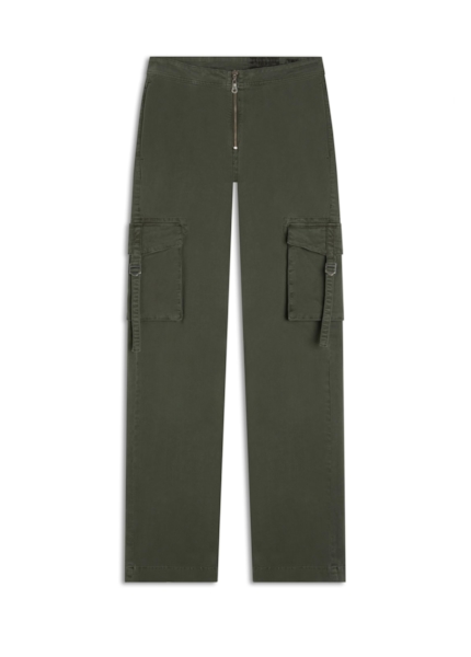 Calça Color Twill Power Cargo Verde Escuro