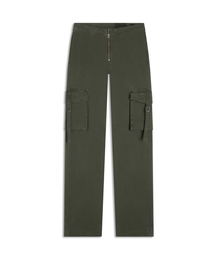 Calça Color Twill Power Cargo Verde Escuro
