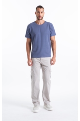 Calça Color Twill Power Classic Cargo Silver