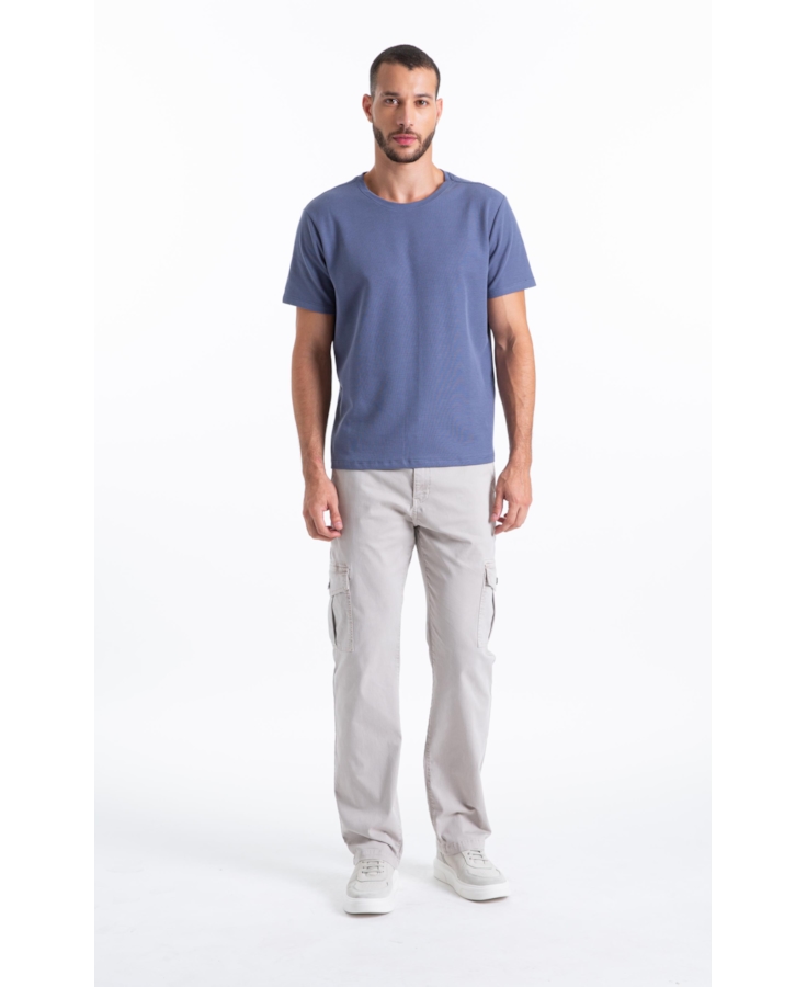 Calça Color Twill Power Classic Cargo Silver