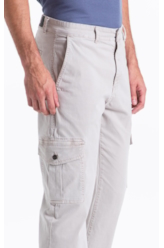 Calça Color Twill Power Classic Cargo Silver