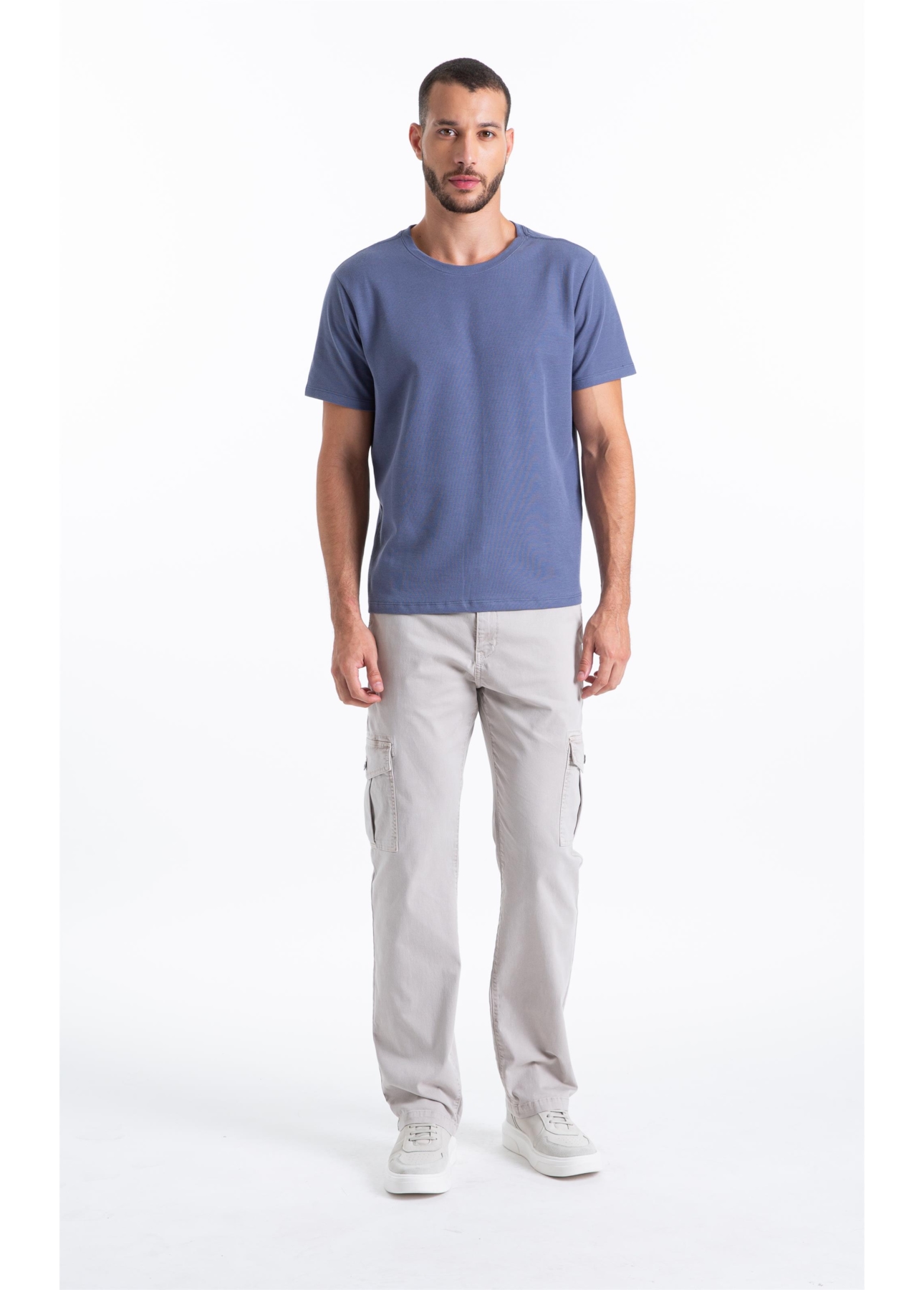 Calça Color Twill Power Classic Cargo Silver