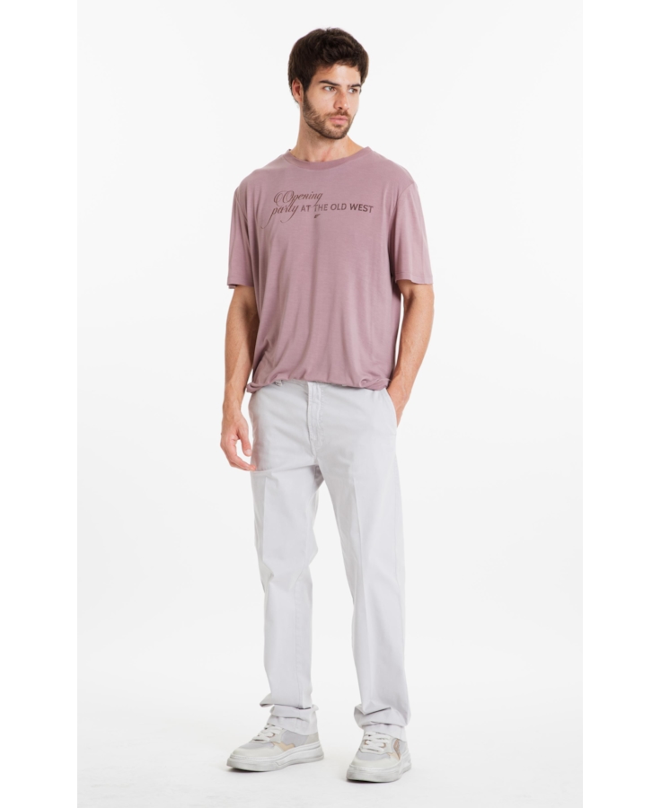 Calça Color Twill Power Classic Prata