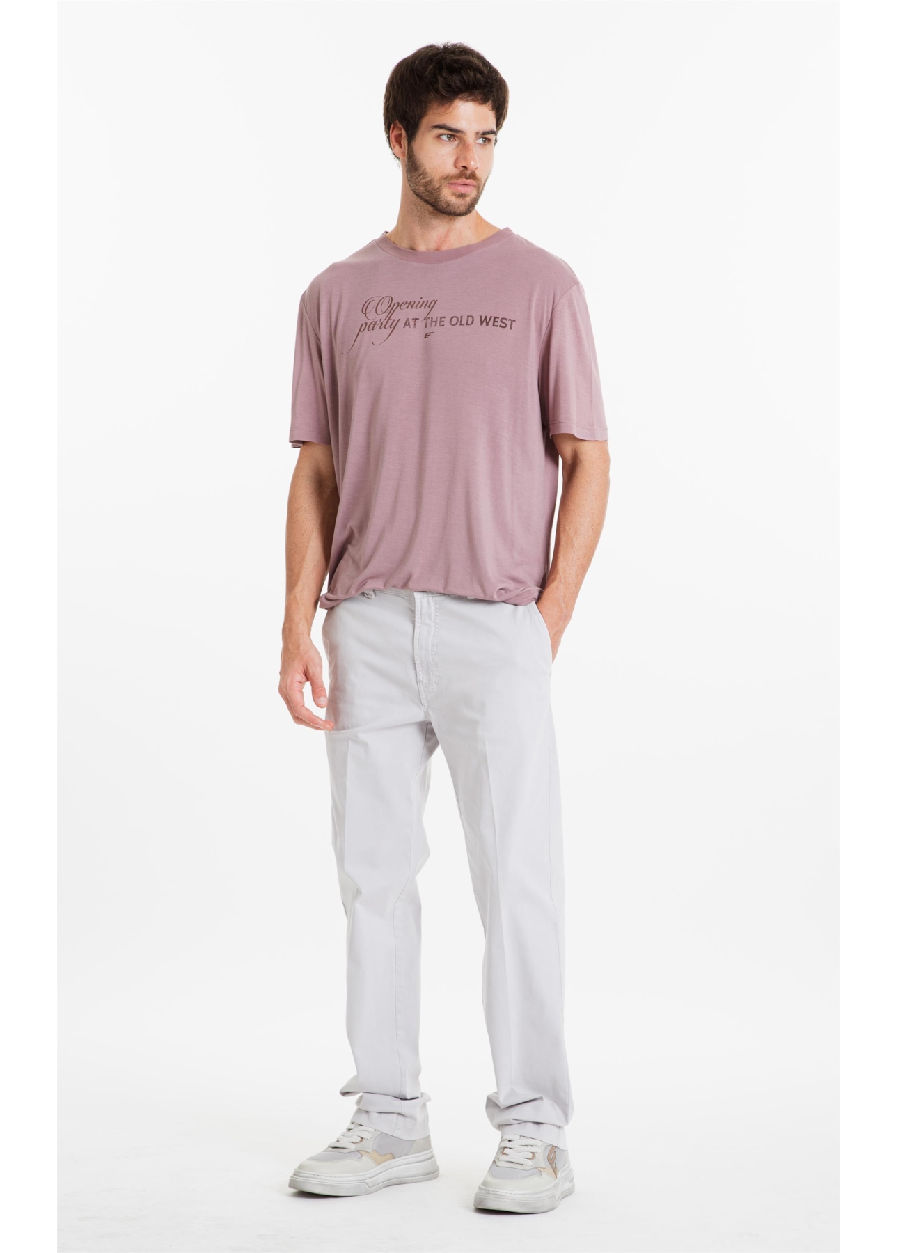 Calça Color Twill Power Classic Prata
