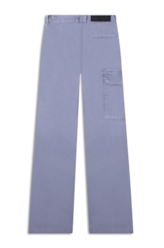 Calça Color Twill Power Flare Cargo Blue Vintage