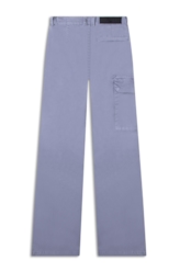 Calça Color Twill Power Flare Cargo Blue Vintage