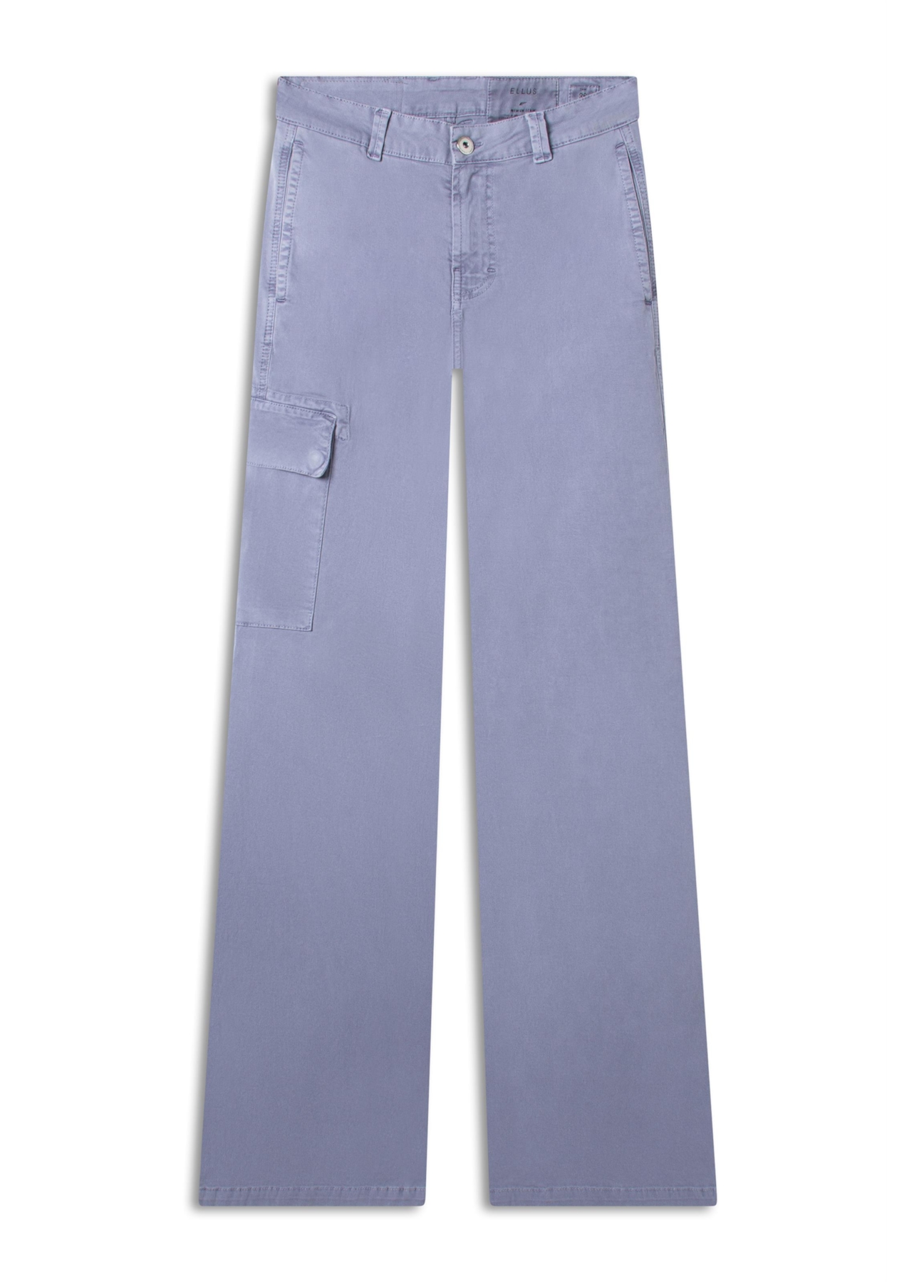 Calça Color Twill Power Flare Cargo Blue Vintage