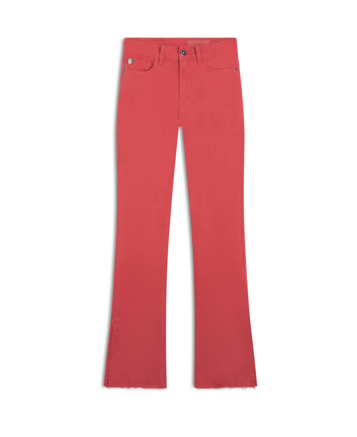 Calça Color Twill Power Flare Goiaba