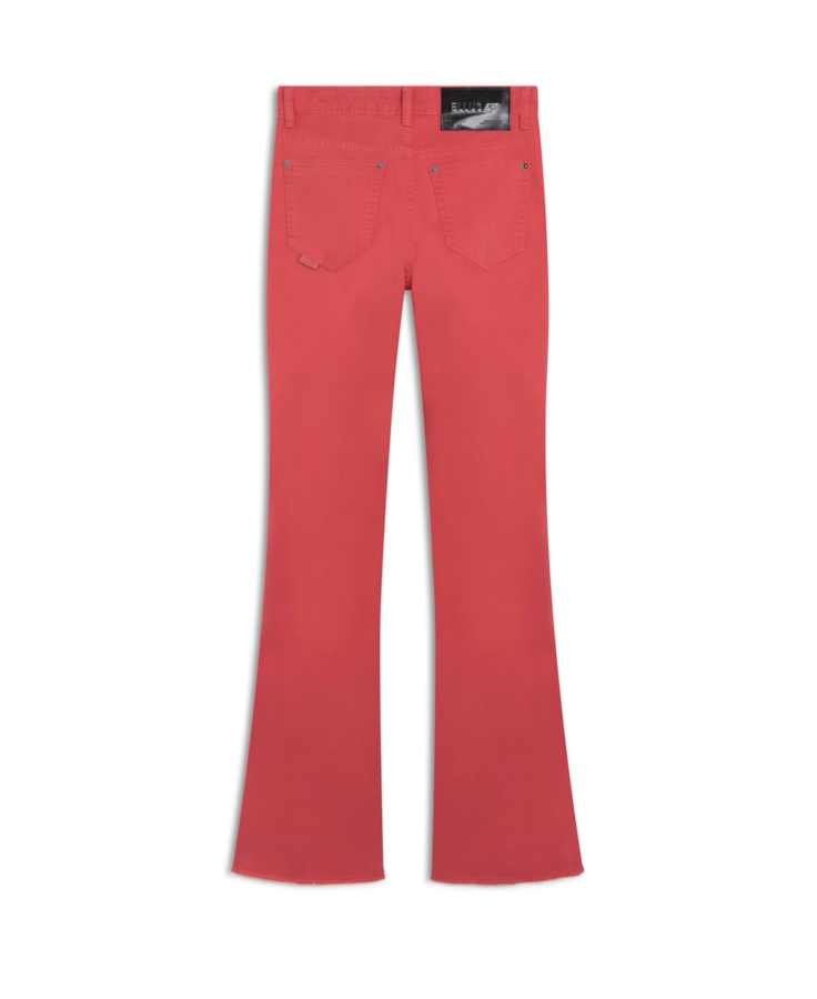 Calça Color Twill Power Flare Goiaba